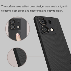 Тонкий жесткий чехол от Nillkin для смартфона Xiaomi Redmi Note 13 5G, серия Super Frosted Shield
