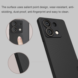 Тонкий жесткий чехол от Nillkin для смартфона Xiaomi Redmi Note 13 5G, серия Super Frosted Shield