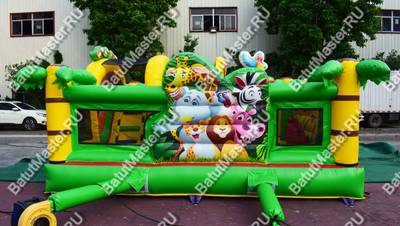 Коммерческий надувной батут "Сафари-экскурсия" 5*5*2,8 м