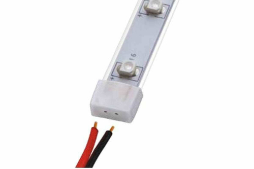 UCW-H08 WHITE 020 POLYBAG Изолирующий зажим для светодиодной ленты 3528, с отверстиями для проводов, 8 мм, цвет белый, материал-силикон, 20 штук в пак