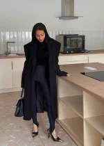 Пальто Топ, Черный