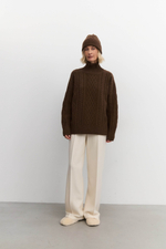 Свитер с аранами