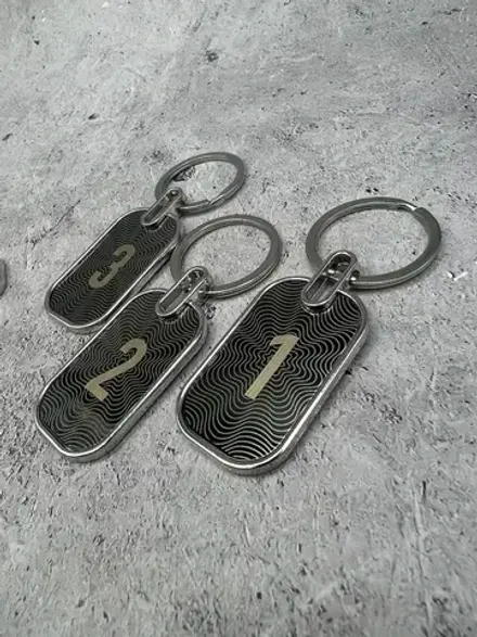 Номерки на ключи металл 1-10