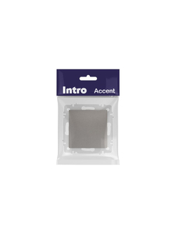 Переключатель 1-кл. СП Accent 6-103-09 10А IP20 250В AL/CU титан Intro Б0063451