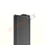 Алюминиевый рамочный профиль для фасадов, Черный браш купить с доставкой, Казахстан