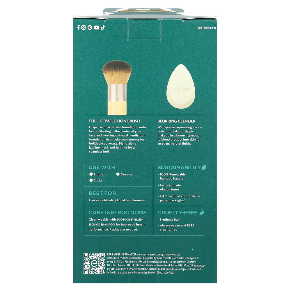 EcoTools, Blend + Blur Duo, набор из 2 предметов