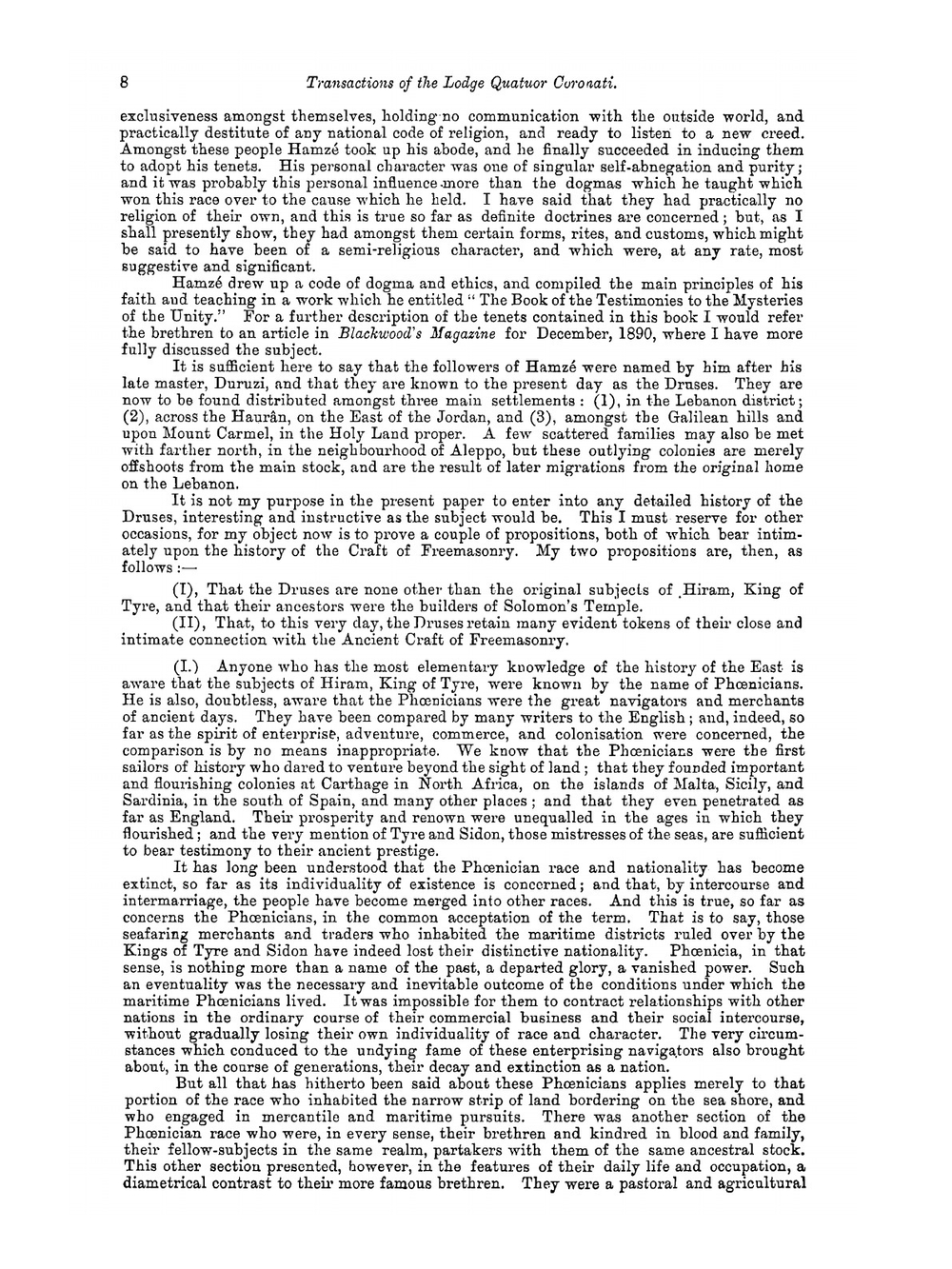 Ars Quatuor Coronatorum. Being the Transactions of the Lodge Quatuor Coronati, № 2076, London. Volume 4 | G.W. Speth