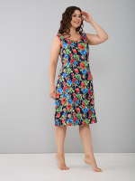 Платье П-012/тсиний-маки