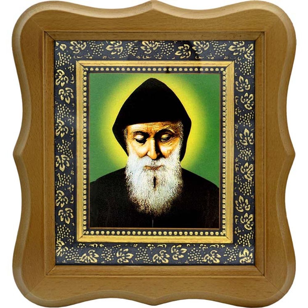 Святой Шарбель. Икона на холсте.