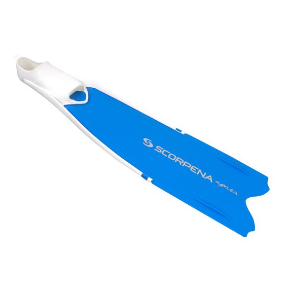 Ласты Scorpena F1 Apnea Soft синии с белыми калошами