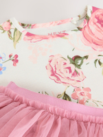 Футболка и юбка в комплекте для девочки Next 386-167, Розовый, Молочный