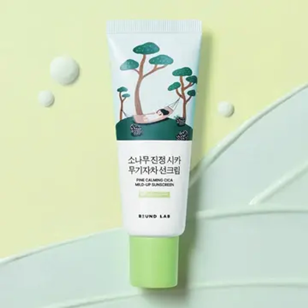 Round Lab Pine Calming Cica Mild-Up Sunscreen SPF 50+ PA++++ 40ml