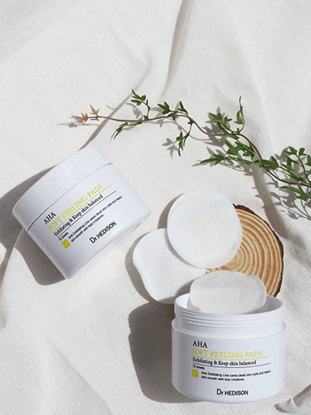 Салфетки для лица Dr. Hedison AHA Soft Peeling pad