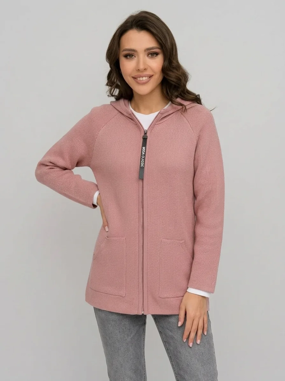 Кардиган В 1874/пудра