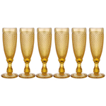 НАБОР БОКАЛОВ ДЛЯ ШАМПАНСКОГО "ГРАНАТ" ИЗ 6ШТ. СЕРИЯ "MUZA COLOR" 150МЛ. / В=20 СМ (КОР=4НАБ.)