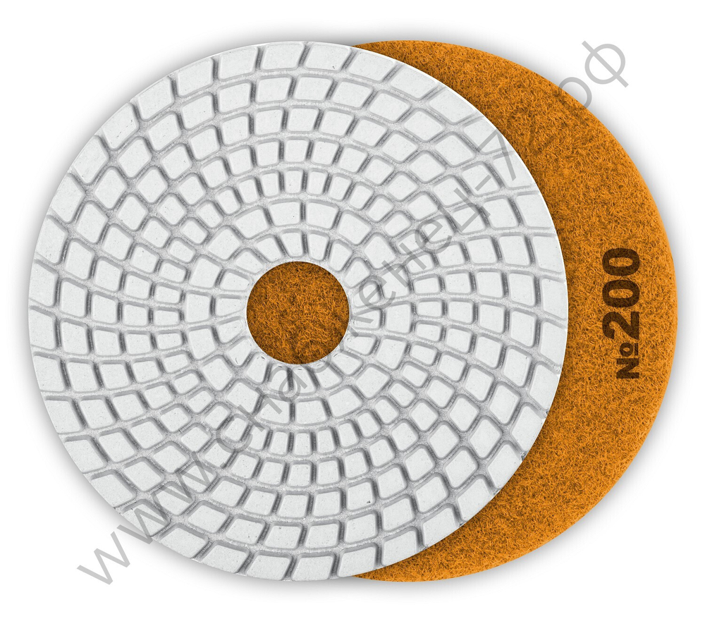 ЗУБР АГШК 125 мм, №200, мокрое шлифование, Алмазный гибкий шлифовальный круг (29867-200)