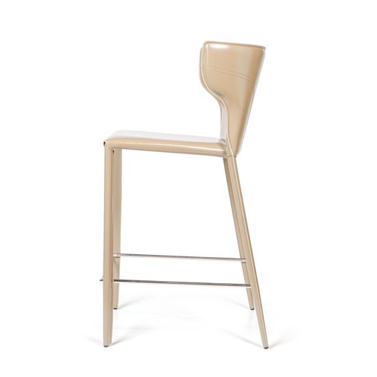 Стул полубарный Austin, кожа бежевый