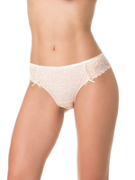 Трусы-бразилиана из кружева (Размер: S) (Цвет: бежевый)