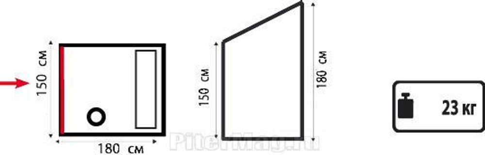 Палатка для бани Totem Sauna 3