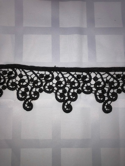 Кружево плетенное, гипюр, 80мм, 1м
