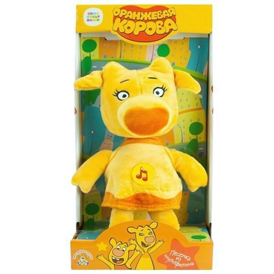 Зо 22см. "Оранжевая корова" муз. чип, в коробка V92729-22X (Мульти-пульти)