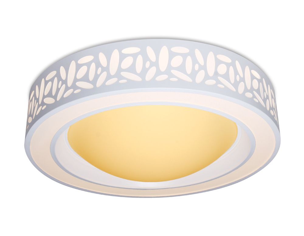 Потолочный светодиодный светильник с пультом F210 WH 96W 520*520*100 (ПДУ РАДИО 2.4)