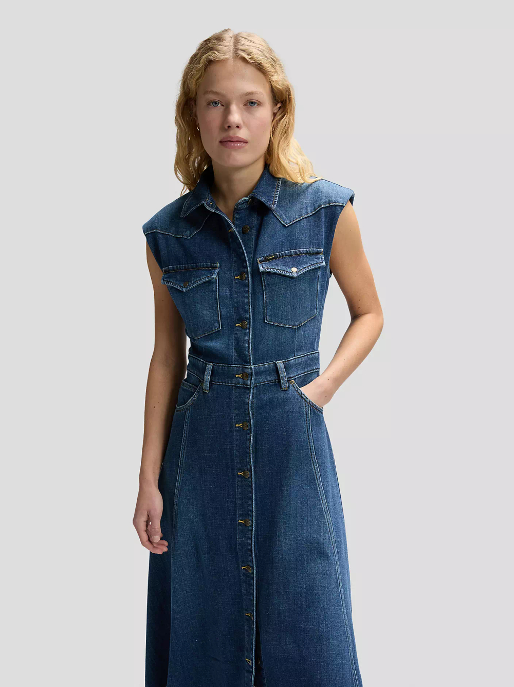 Платье женское LEE MAXI WESTERN DRESS