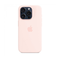 Чехол Apple iPhone 15 Pro Silicone Case with MagSafe Light pink