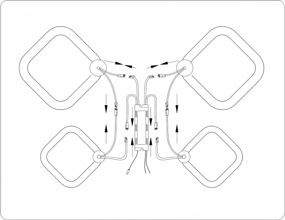 Потолочная люстра Ambrella Light FA FA3822