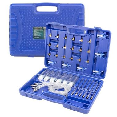 Набор инструментов для проверки дизельных форсунок Common-Rail в комплекте с адаптерами 31пр., в кейсе RockForce##Rock FORCE RF-902G8