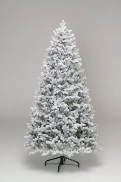 Искусственная елка Алтайская заснеженная 300 см., 885 холодных-белых Led ламп, 100% литая хвоя, ЕлкиТорг (177300)