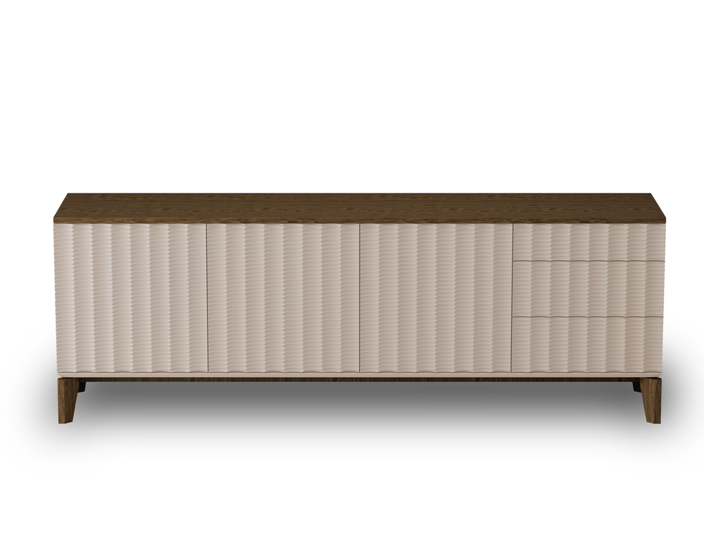 Тумба ТВ Float с тремя дверцами и тремя ящиками Tier