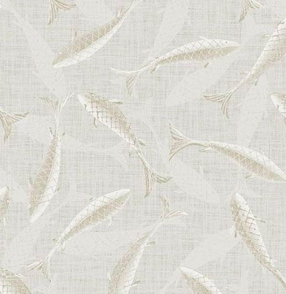 обои с рыбами светлые IUM001