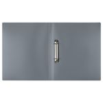 Папка на 2-х кольцах, 25мм, Стамм пластик, 500мкм, серая