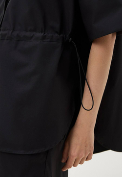 Свободная рубашка из хлопка-поплина