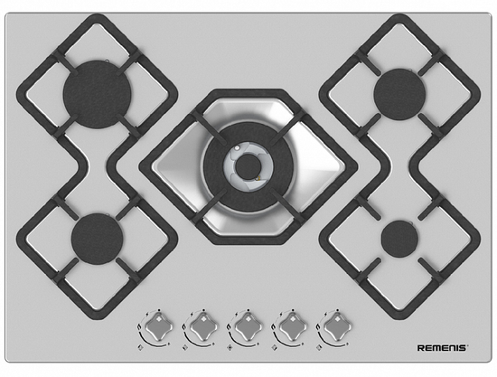 Газовая варочная панель Remenis REM-2156 inox