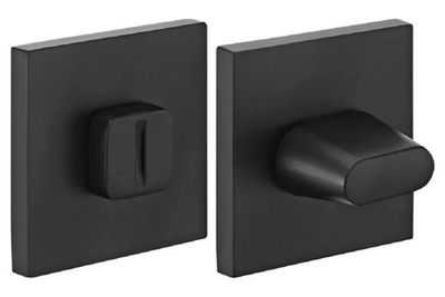 Завертка Rucetti RAP WC  SLIM-S BL черная квадратная