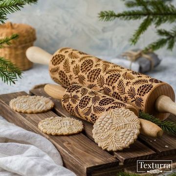 Скалка с узором Шишки