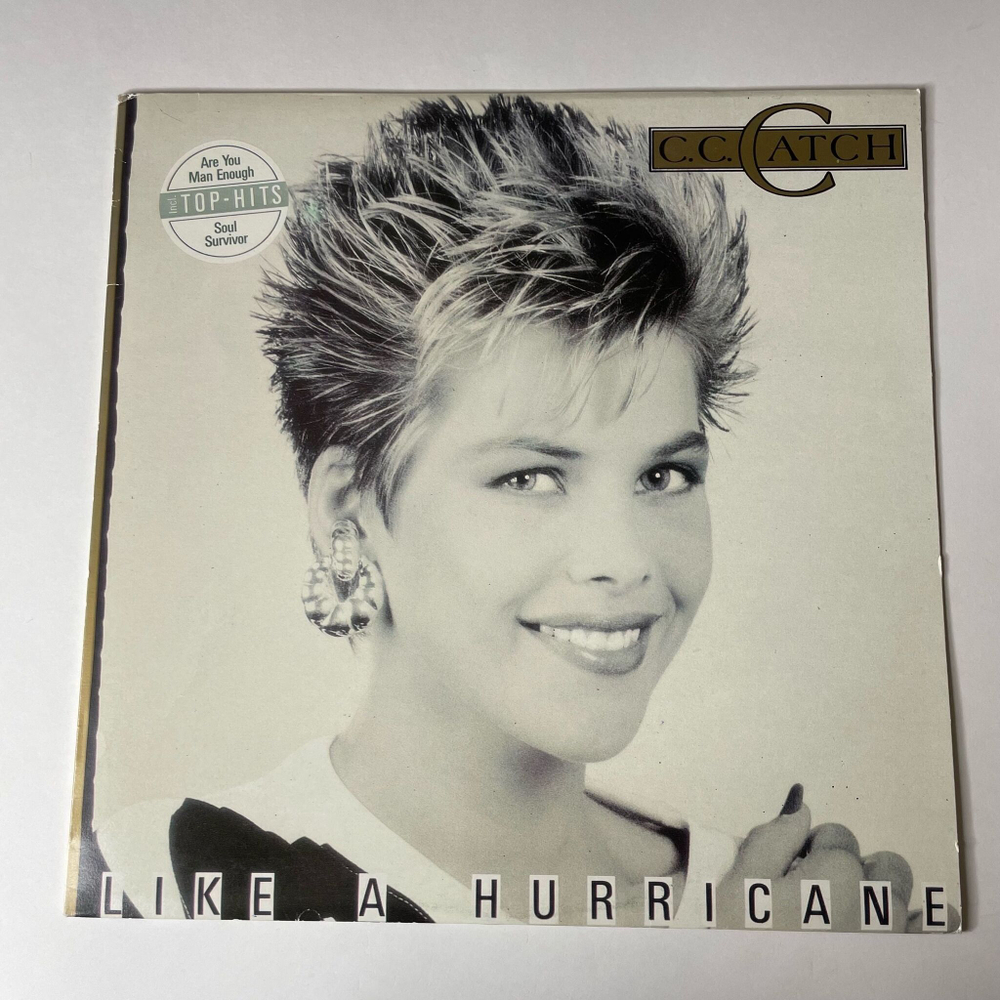 Винтажная виниловая пластинка LP C.C. Catch Like A Hurricane (Югославия 1988)