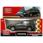 Модель ин. мет. "Toyota Prado" 12см, двери, багаж, серый, коробка PRADO-12-GY (Технопарк)