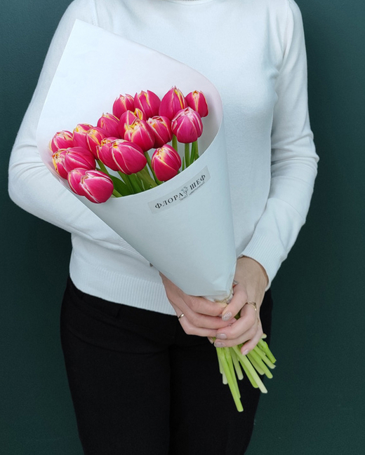 Тюльпан пионовидный розовый Колумбус,19 штук(00069)