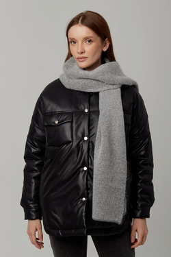 Шарф Ш204-03/02 серый/экрю