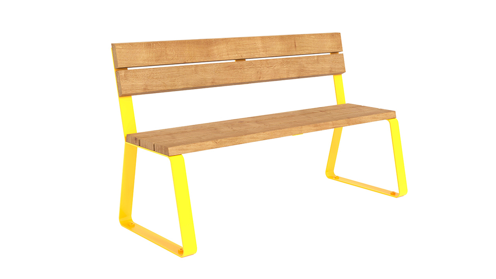 Скамья со спинкой SK00058