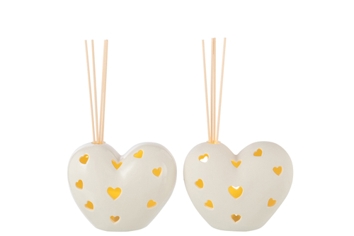 Ваза светодиодная "Сердце" в ассортименте 14x8x11,5см