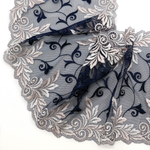 Вышивка на сетке Adeline СИНИЙ/ПУДРА, 21,5см