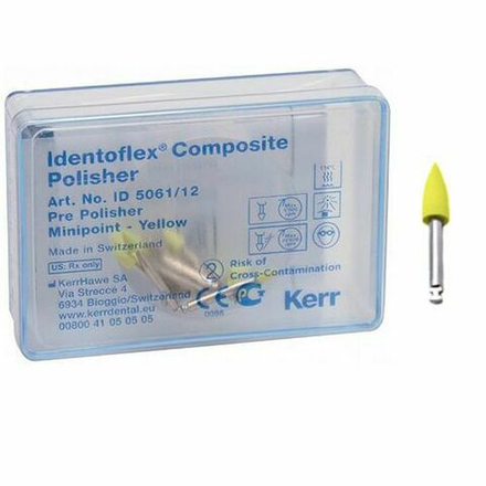 Резинки ID5061/12шт.- (жел.пламя острый кончик), KERR