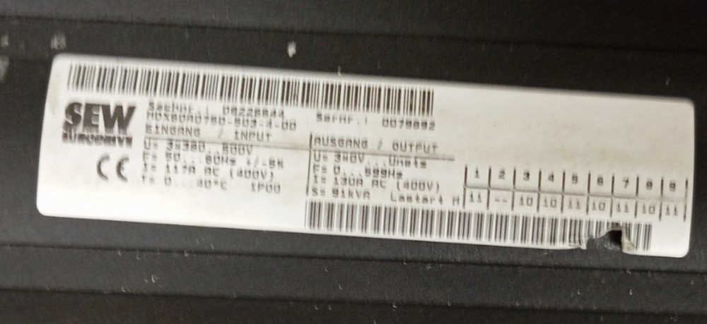 SEW Eurodrive MDX61B0750-503-4-0T+MDX60A0750-503-4-00 б/у