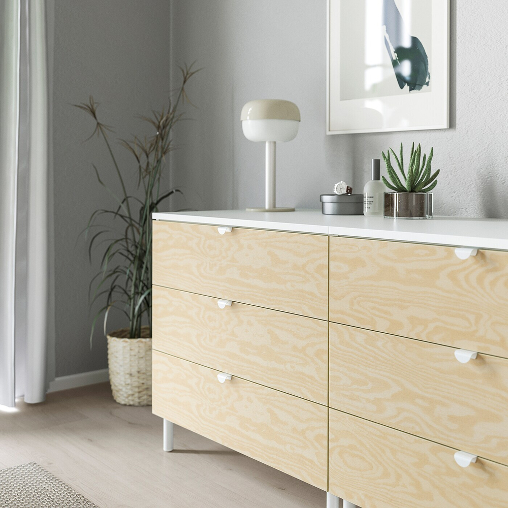 IKEA DRAGSMARK  (ИКЕА ДРАГСМАРК)  -  Обжимная ручка, белая, 40 мм