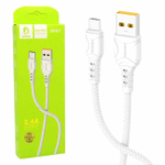 Кабель USB - TypeC DENMEN D06T 2.4A (белый) 1м