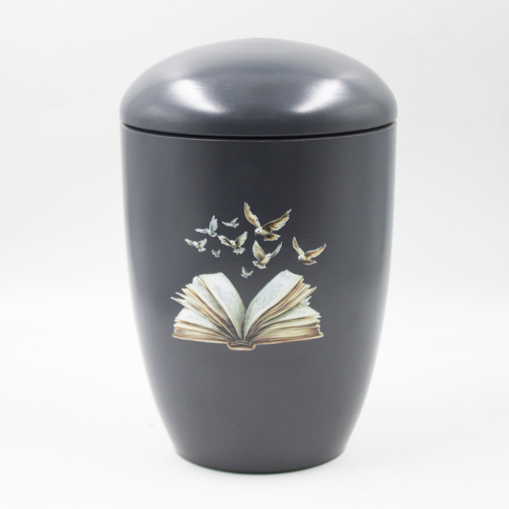 Урна для праха биоразагаемая "Эдем" серая